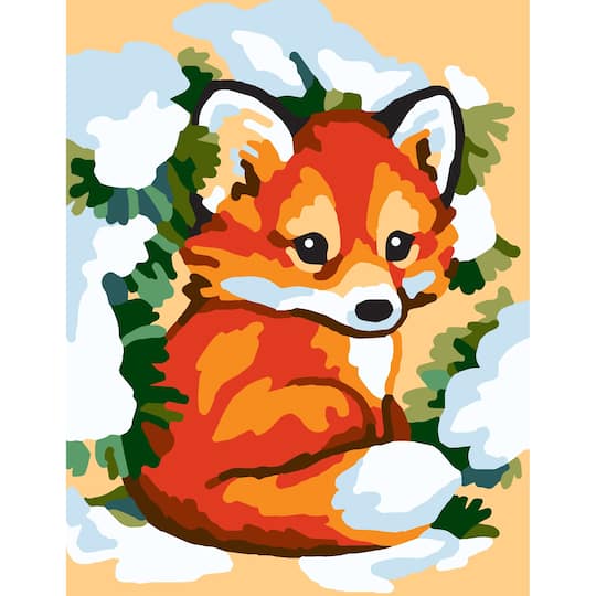 Collection D&#x27;Art Fox Stamped Needlepoint Kit